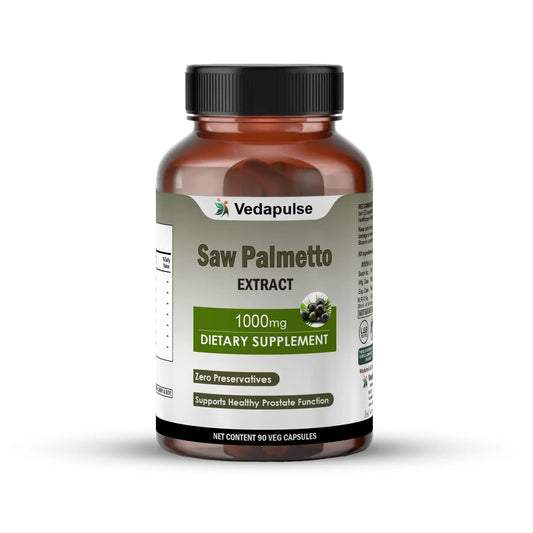 Saw Palmetto Capsules – 90 Count | 100mg per Serving - Vedapulse