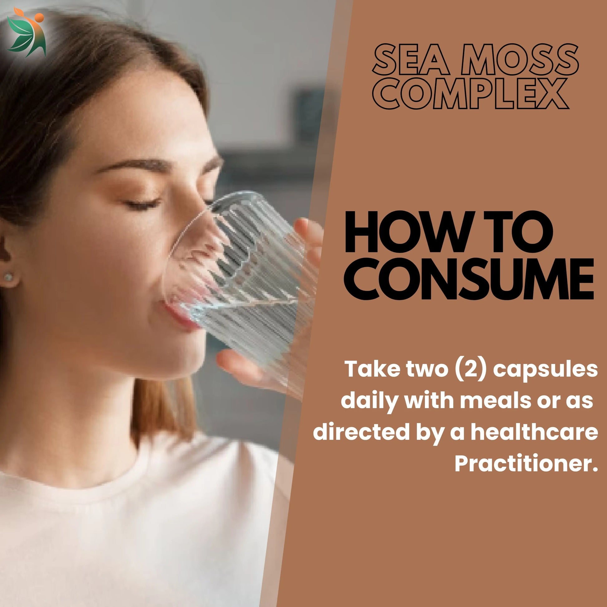 Vedapulse Sea Moss 500mg capsules - skin ,immune - Vedapulse