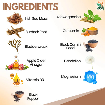 Vedapulse Sea Moss 500mg capsules - skin ,immune - Vedapulse