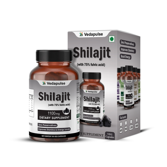Shilajit 1100Mg Capsules | Vedapulse - Vedapulse