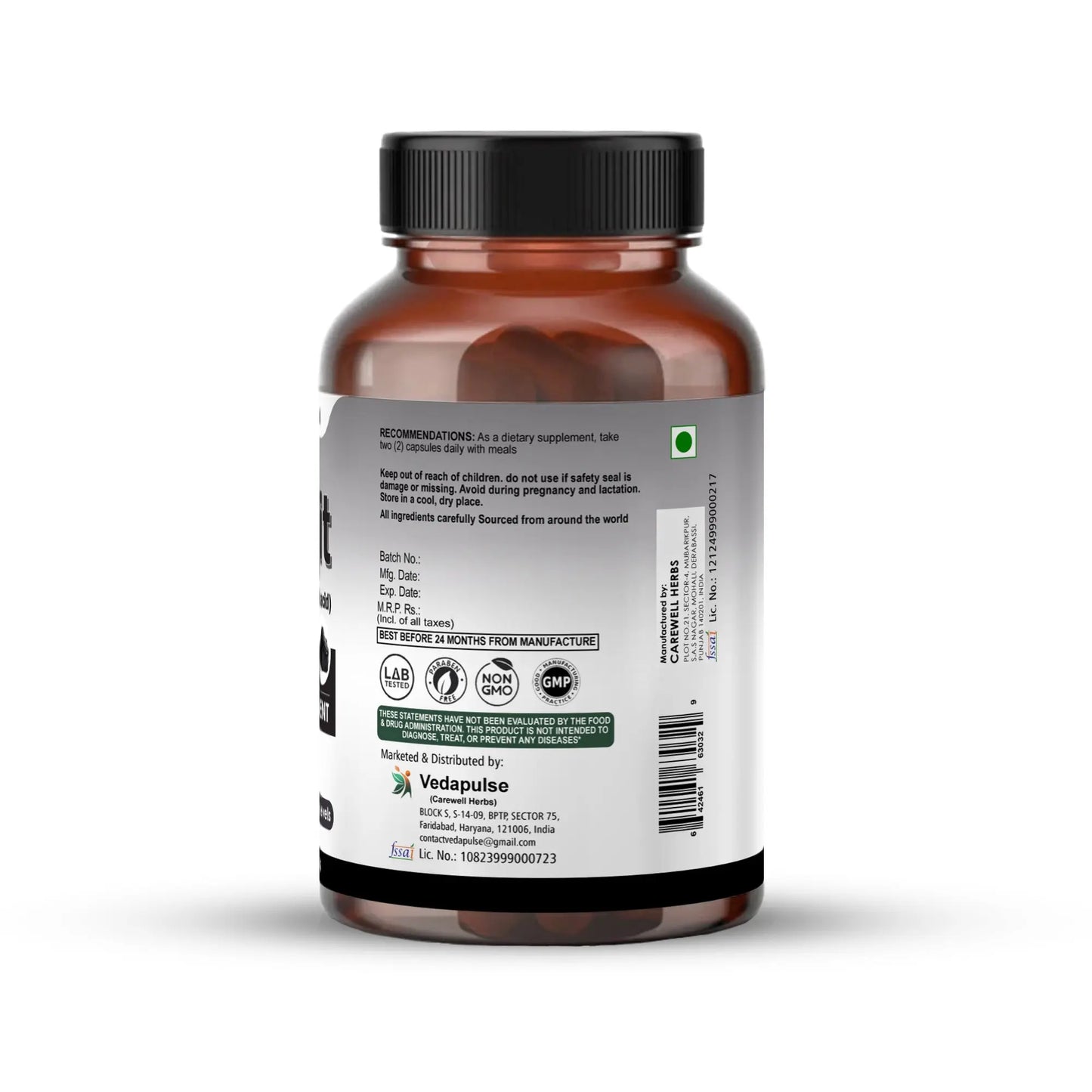 Shilajit 1100Mg Capsules | Vedapulse - Vedapulse