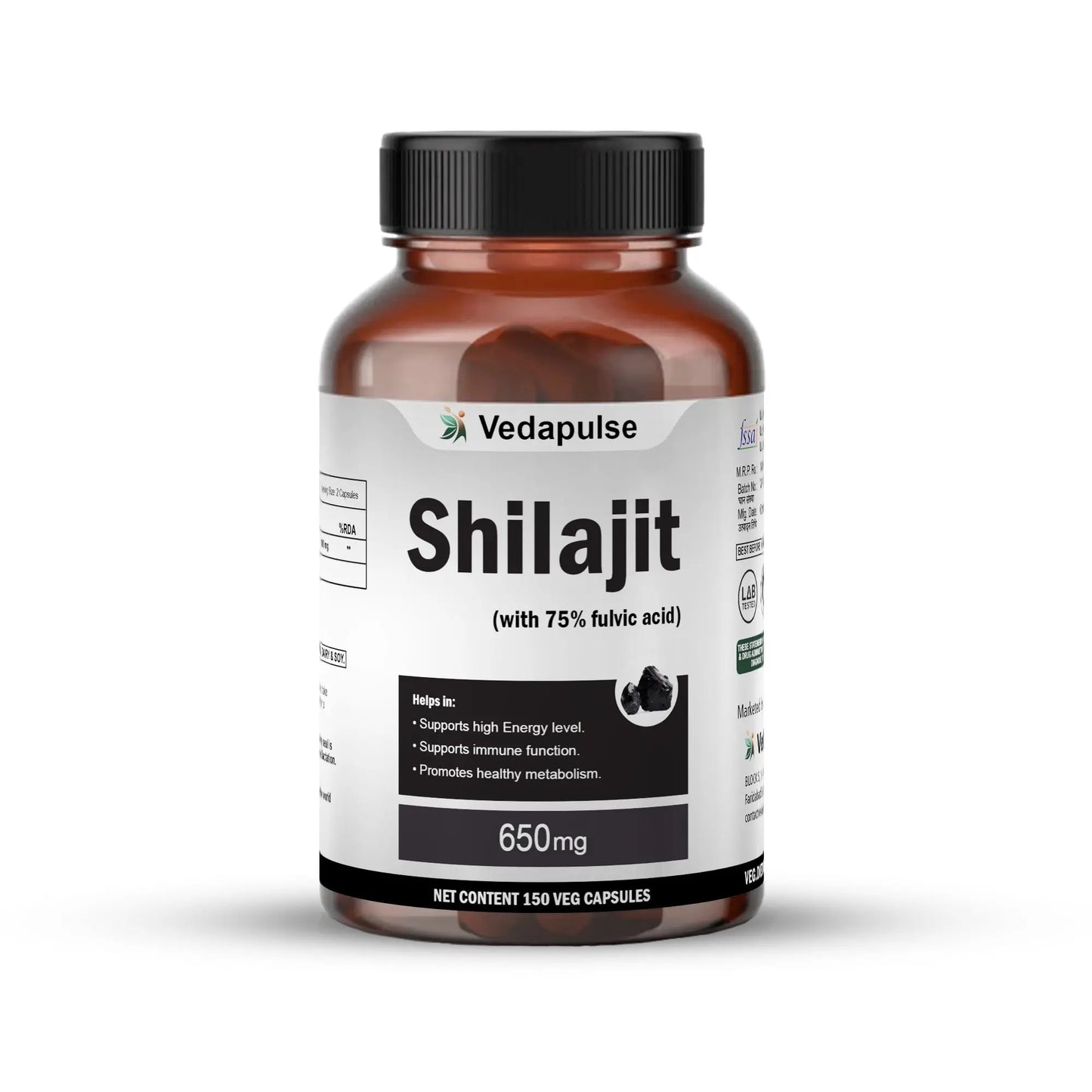 Shilajit 1100Mg Capsules | Vedapulse - Vedapulse