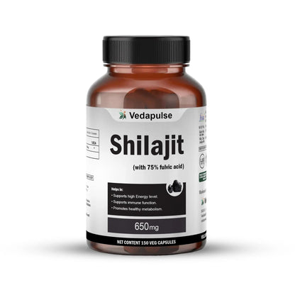 Shilajit 1100Mg Capsules | Vedapulse - Vedapulse