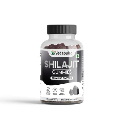 Shilajit Gummies 30 Count Tamarind Flavor by Vedapulse - Vedapulse