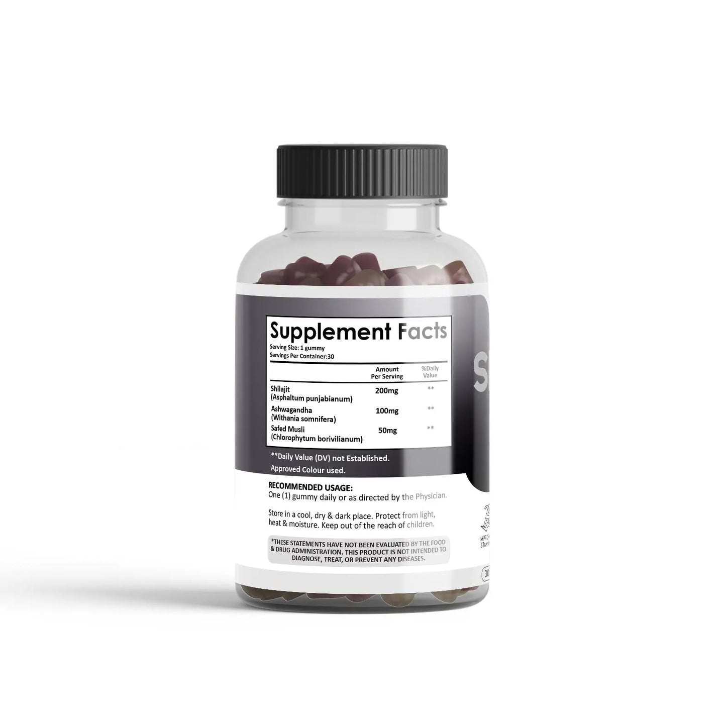 Shilajit Gummies 30 Count Tamarind Flavor by Vedapulse - Vedapulse