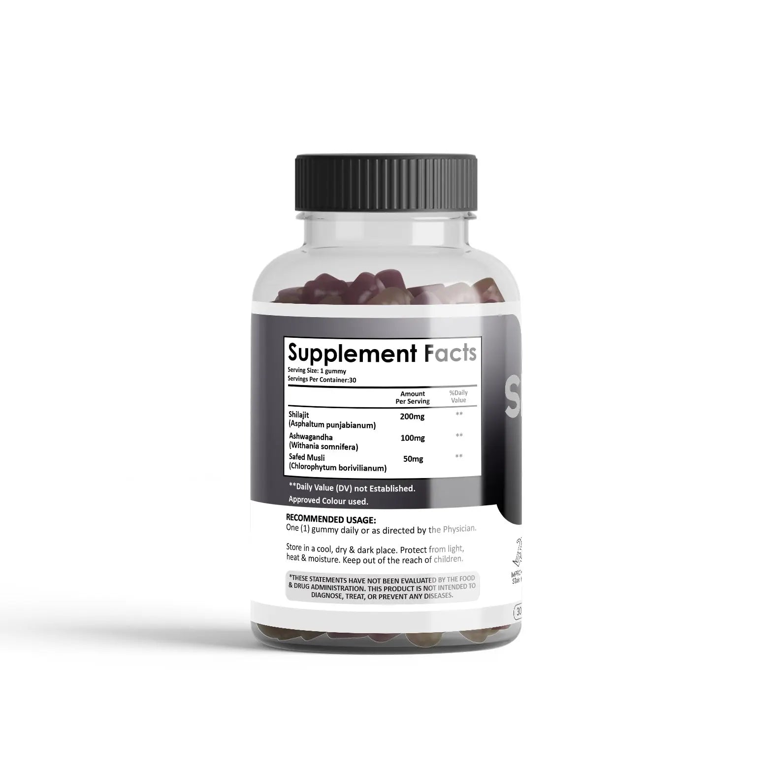 Shilajit Gummies 30 Count Tamarind Flavor by Vedapulse - Vedapulse