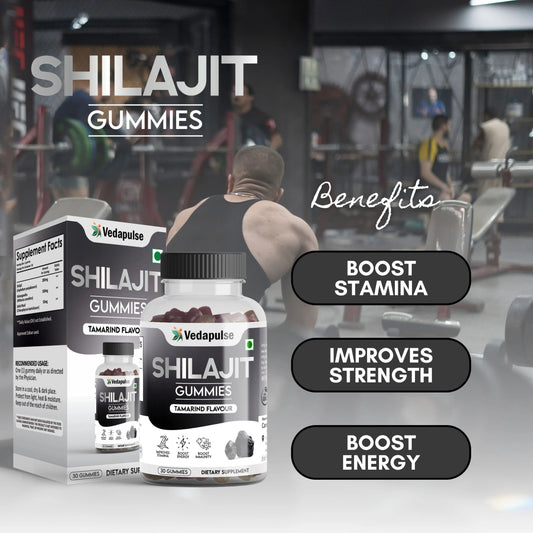 Shilajit Gummies 30 Count Tamarind Flavor by Vedapulse - Vedapulse