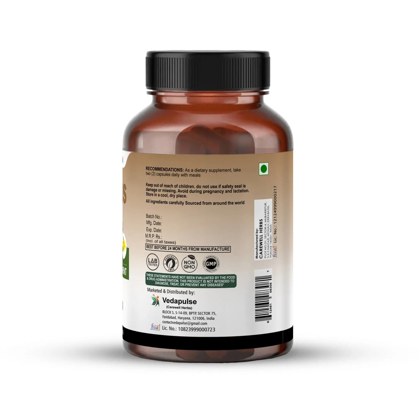 Vedapulse Tribulus 900mg Capsules - Vedapulse