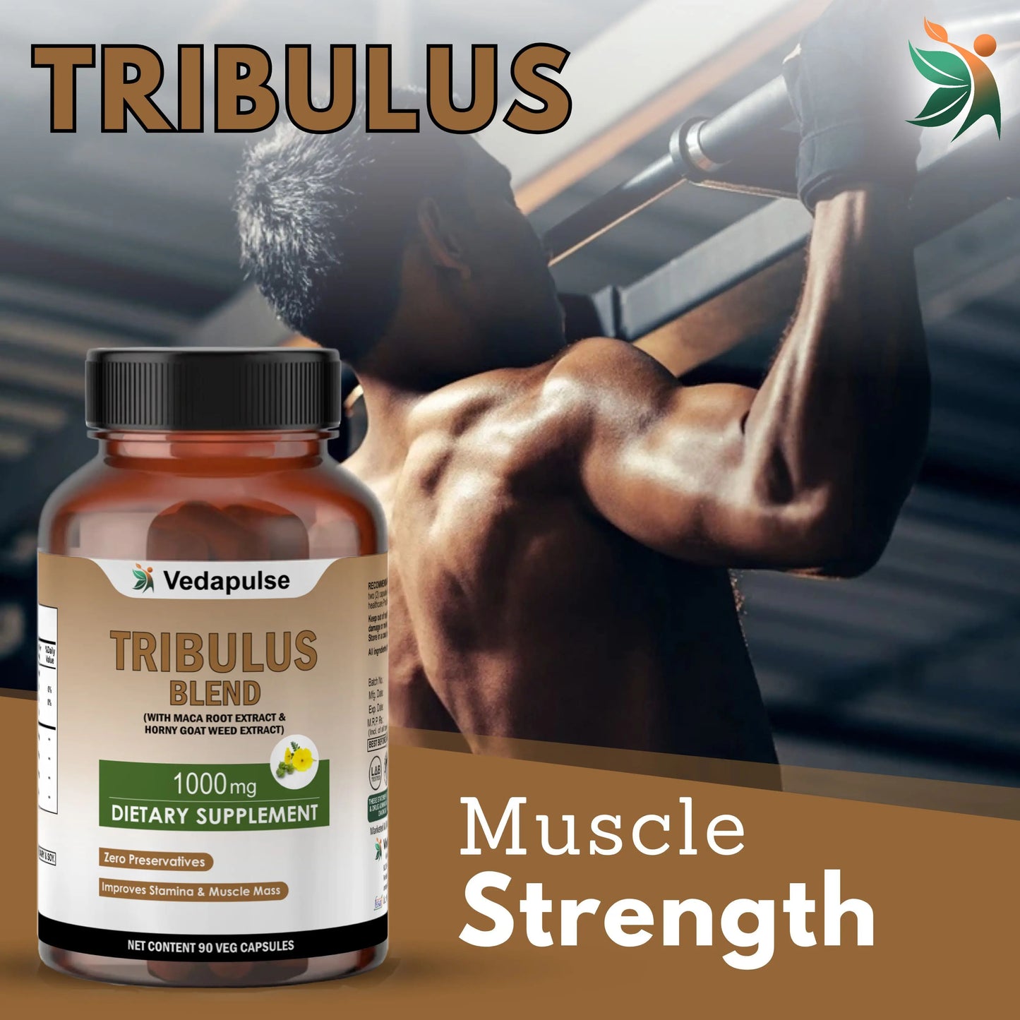 Vedapulse Tribulus 900mg Capsules - Vedapulse