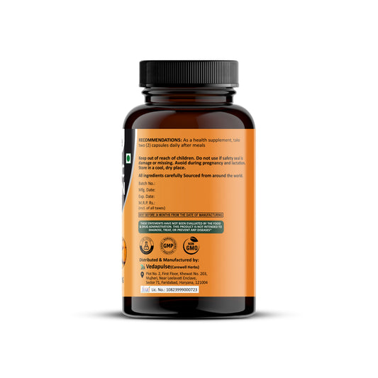 TurmericCurcumin60Capsules1300mgLeftSide