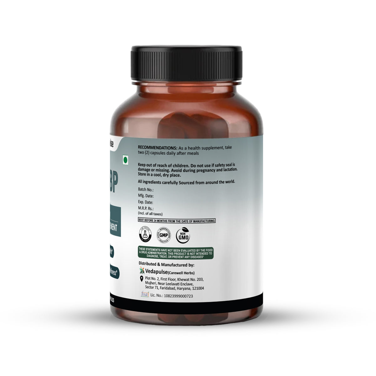 VedaBP_1000mg_Capsule_Bottle Right Side