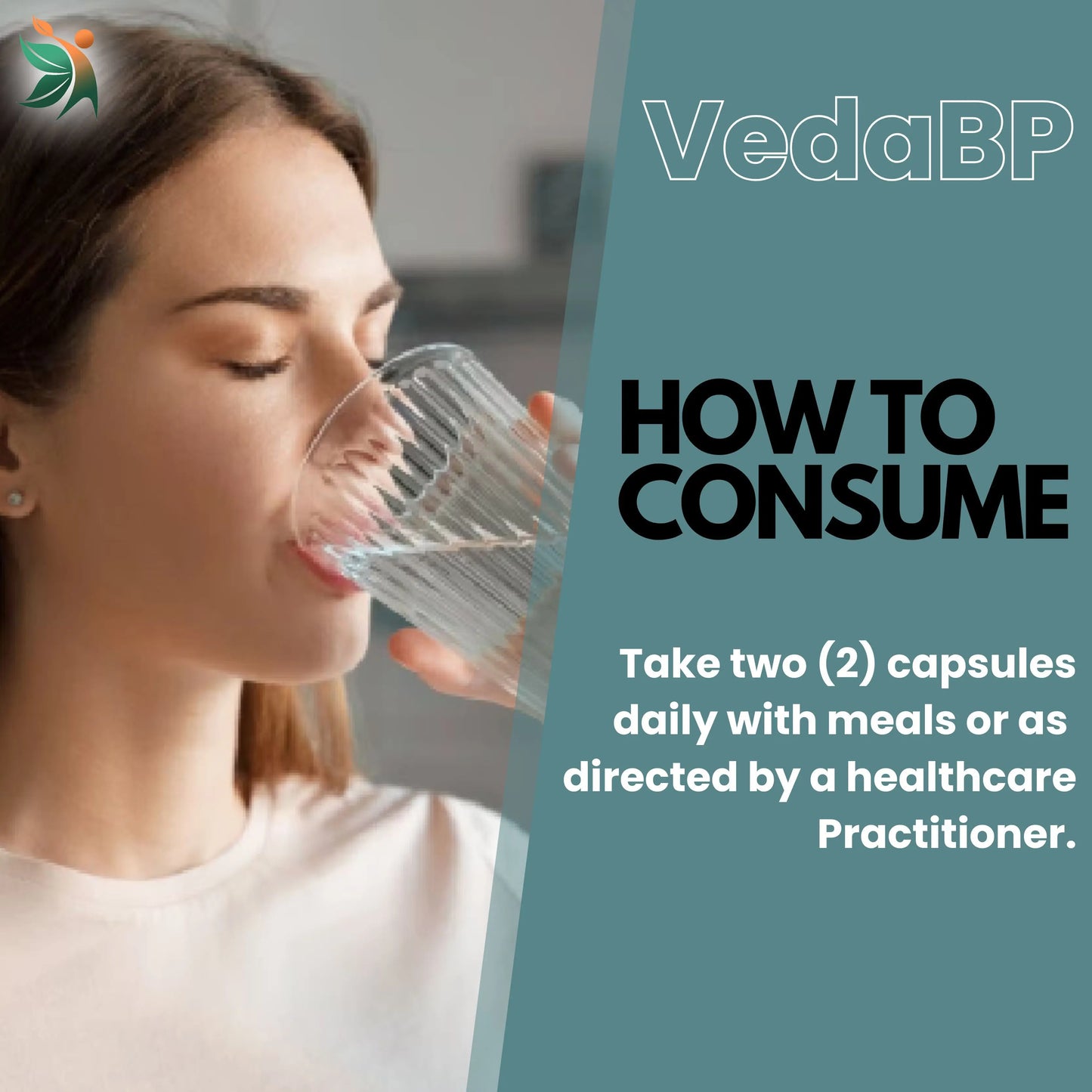 VedaBP 1000mg 90 Capsules | Vedapulse Blood Pressure Support - Vedapulse