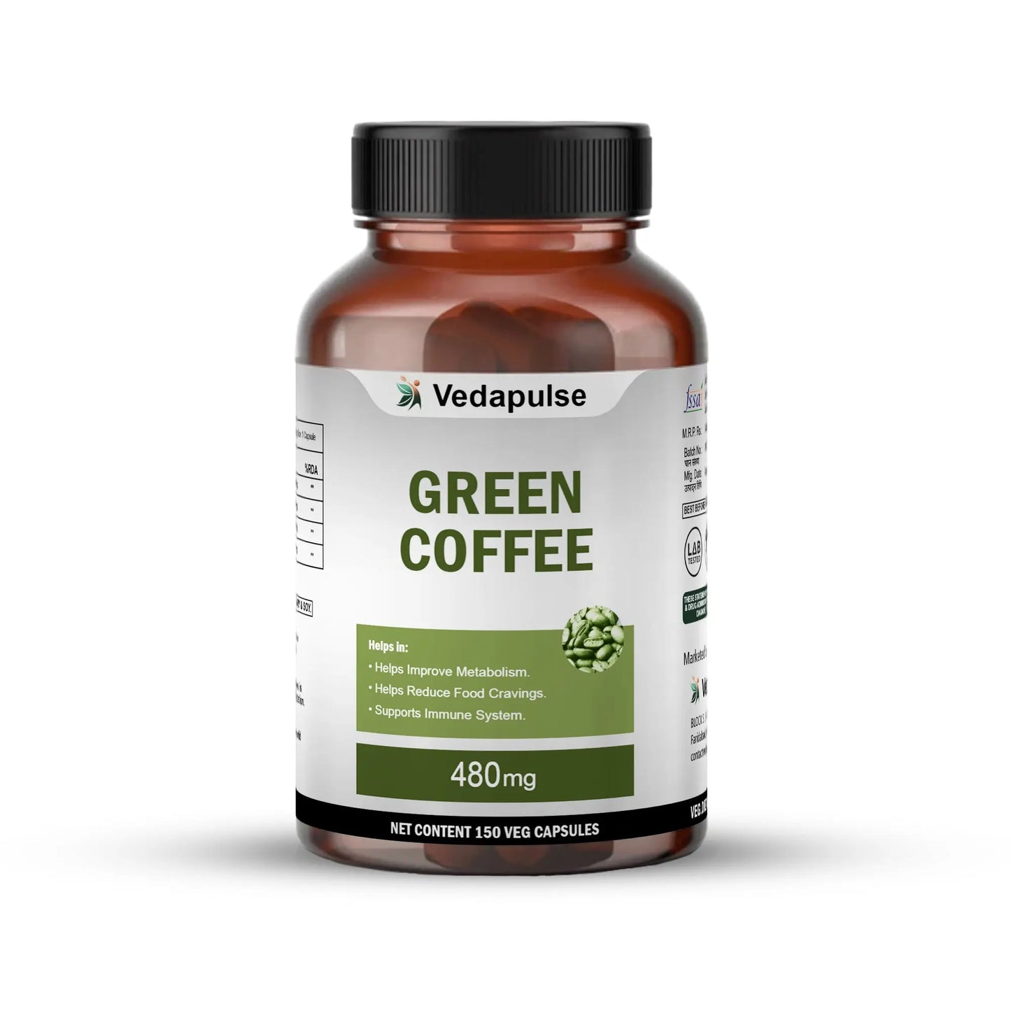 Green Coffee 1000mg Capsules | Vedapulse - Vedapulse