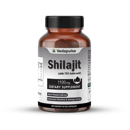Shilajit 1100Mg Capsules | Vedapulse - Vedapulse