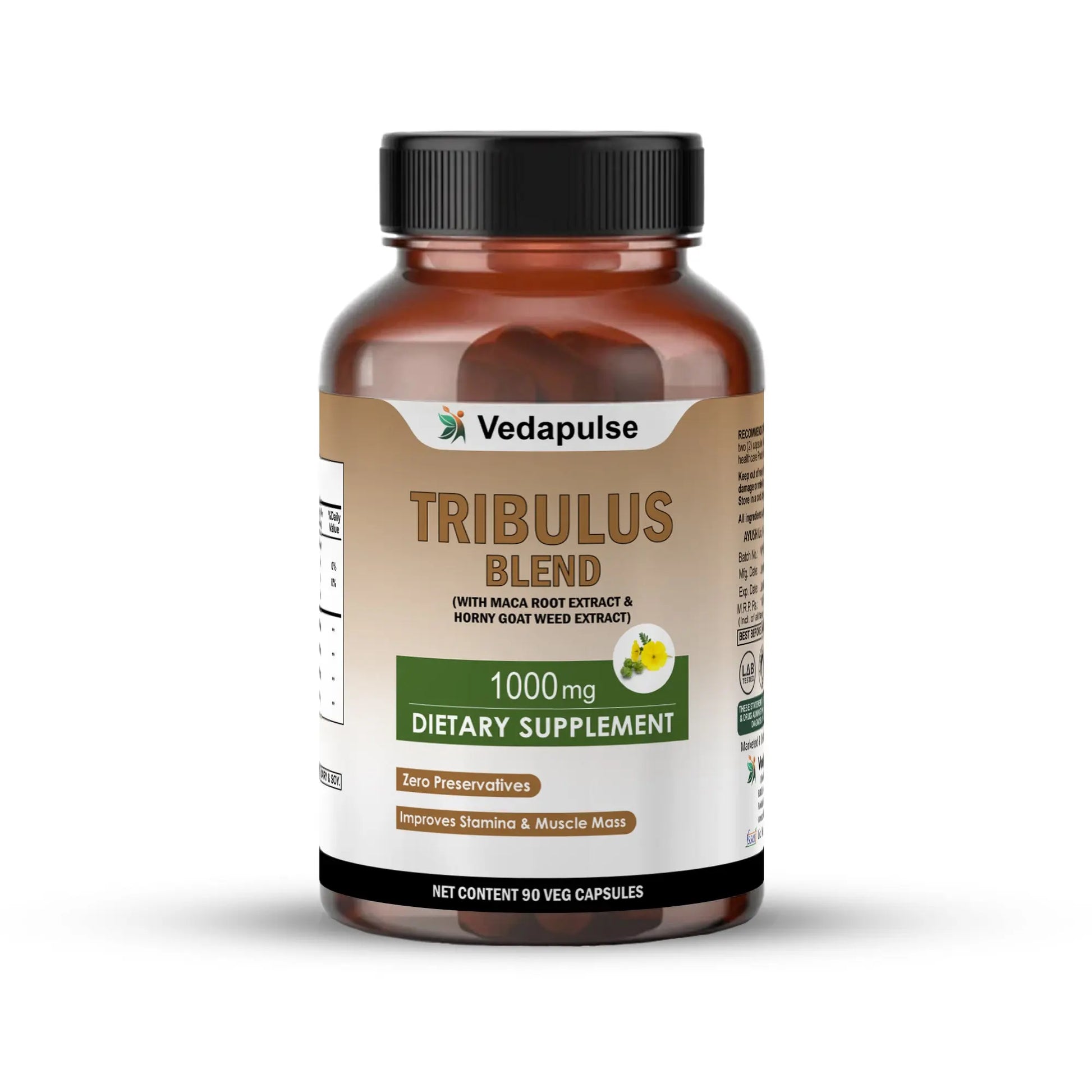 Vedapulse Tribulus 900mg Capsules - Vedapulse