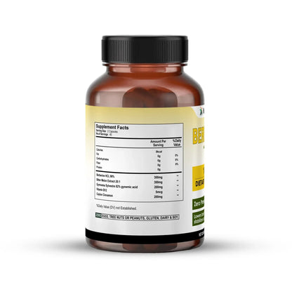 Berberine 1000mg Herbal Capsules – Blood Sugar & Heart Support Supplement - Vedapulse