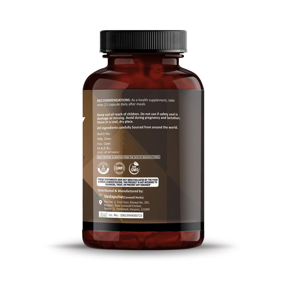 WhiteKidneyBean50mgCapsuleLeftSide