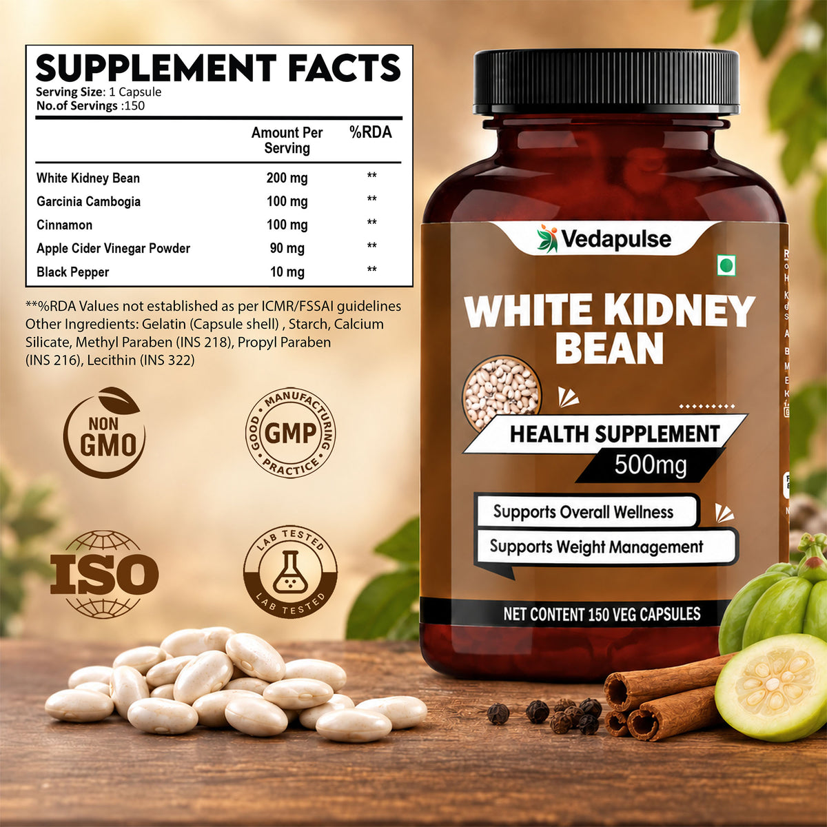 WhiteKidneyBean50mgSupplementFactsPost