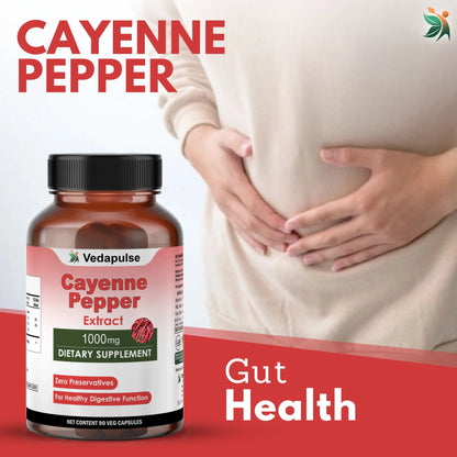 Cayenne Pepper Capsules by Vedapulse - Vedapulse