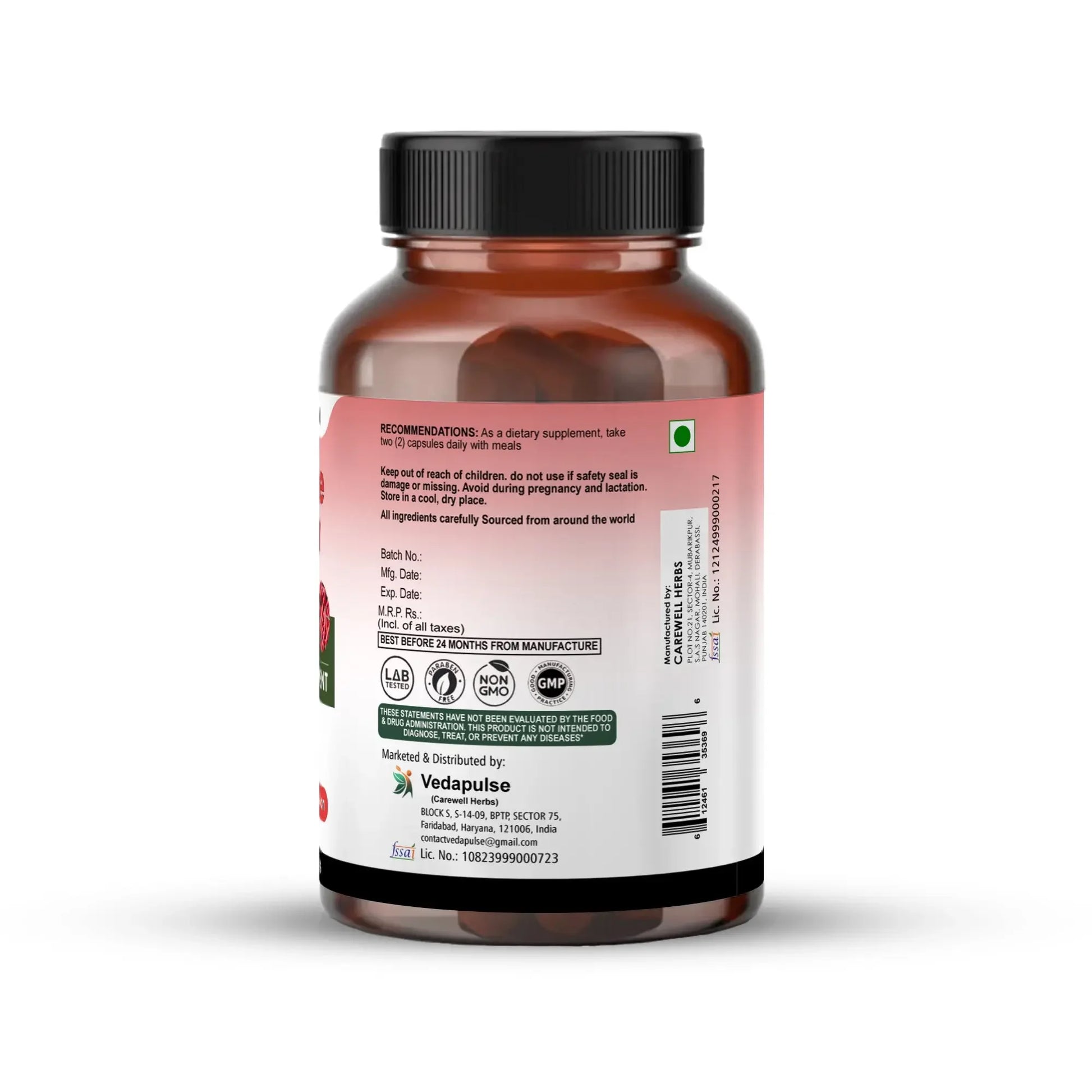 Cayenne Pepper Capsules by Vedapulse - Vedapulse