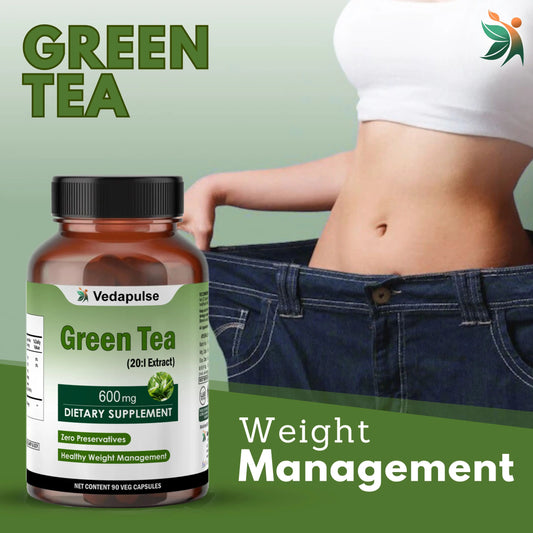 Green Tea Capsules by Vedapulse - Vedapulse