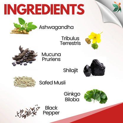 Testo 3X Power Capsules – Vitality, Strength & Stamina Support by Vedapulse - Vedapulse