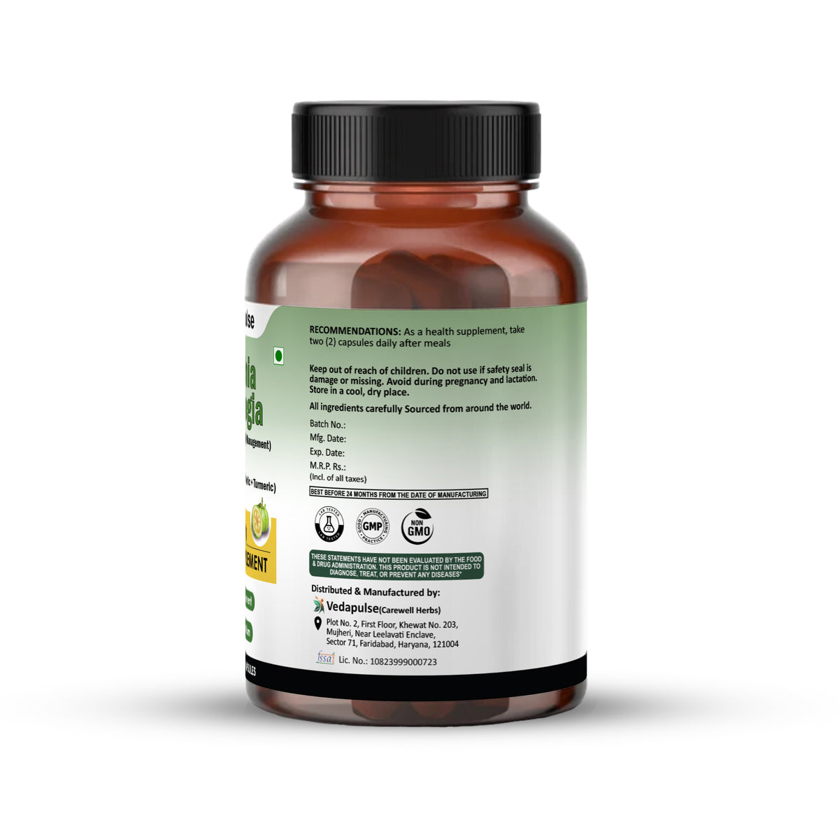 Garcinia Cambogia 1000mg Capsules | Vedapulse