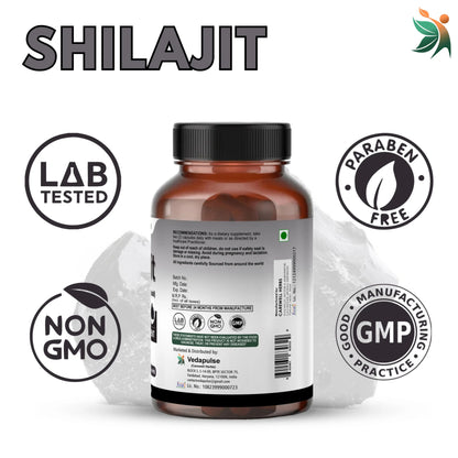 Shilajit 1100Mg Capsules | Vedapulse - Vedapulse